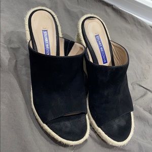 Black slip on wedge